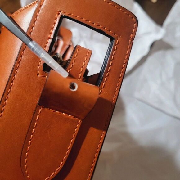 Gianni Conti Italy- *With Defects Shoulder- Crossbody Bag - Genuine Leather $185 - Picture 6 of 16